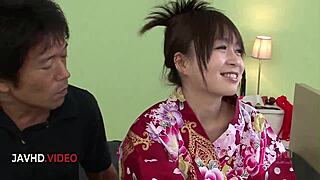 Nozomi's Intense Japanese Blowjobs Culminate in Explosive Creampie Cumming on the Bed