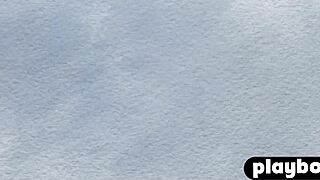 Beautiful Russian Brunette Babe with Small Natural Tits Poses in Lingerie. She Strips and Undresses Showing Pussy and Cute European Charm.