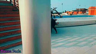 want to see this petite milf riding cock for cash in public outdoor creampie action?