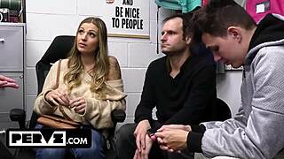 kenzie love gets her big tits covered in cum in front of hubby and stepson - pervz