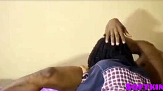 African couple doing horny mood with blowjob cowgirl doggystyle riding creampie cumshot