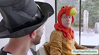 teen 18+ and stepmom contrast in family group sex with father in law and uncle