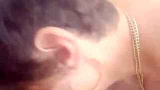 Compilation of French couple with blue eyes allure in outdoor lingerie scenes