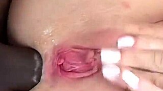 Blonde milf in lingerie bends over for black cock. She takes deepthroat and anal fingering in doggystyle.