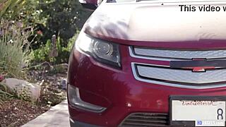 Big Ass Babe Suggests Bikini Car Washing Leads to Lesbian Pussy Licking Fun