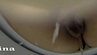 Why not try an anal milk enema with piss in this public toilet?