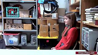 i'm the officer banging this 18+ teen with small tits in the office