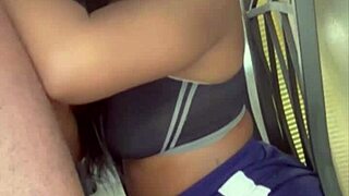 What happens when stepmom handles 11 inches of brown cock with taboo sucking?