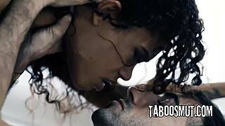 cheating ebony milf starts secret sex affair with curly-haired delivery boy in hardcore reality encounter