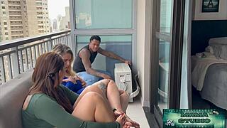 Amateur Brazilian Milf Enjoys Anal With BBC Maintenance Technician In Halloween Costume. She Takes Cum In Mouth After Rough Assfucking And Pussy Play For Free Thrill.