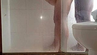 Amateur guy hooks up with 70-year-old mature neighbor for deepthroat and doggystyle anal creampie in the garage ending with swallow