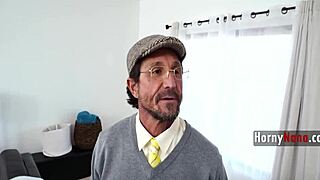 I cucked step grandpa by fucking horny granny pov in her tight pussy