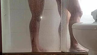 Amateur guy hooks up with 70-year-old mature neighbor for deepthroat and doggystyle anal creampie in the garage ending with swallow