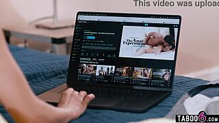 step mom milf feels shocked discovering anal porn on stepsons new laptop