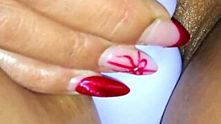 sexy latina up close with wet pussy