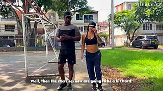 Oh man, how does this busty milf student handle getting fucked by trainer xanderblackx with his big black cock