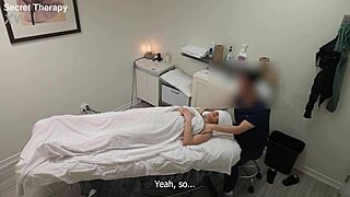 Kendal Milf With Tattoos Convinced To Fuck Massage Therapist In Oiled Interracial Blowjob And Wet Pussy Action!