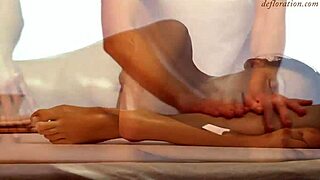 Beautiful Sensual Virgin Massage for Cute Petite Teen Vera with Tight Wet Pussy