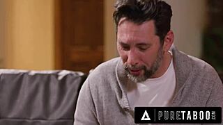 Leashed Aria Sloane Obeys Dominant Pervert Stepdad for Her Desires