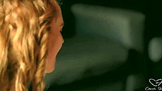 Girlfriend, come bend over in bed so I can finger and lick your big tits blonde pussy while we kiss in this naughty lesbian action.