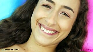 Radiant Brunette Stunner Shows Her Sexy Body In Casting Photoshoot On Sofa