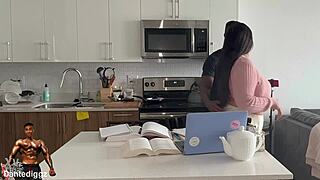 hey, this latina bbw gets dicked down hard for being an awesome study buddy