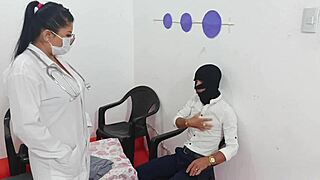 Horny Female Doctor Fucks Patient In Hospital With Big Natural Tits Bouncing During Sex