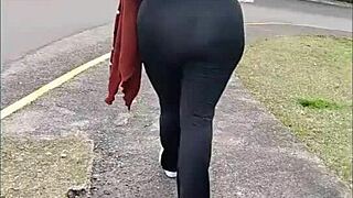 Walking with stepmom no panties on