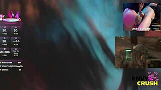 i drool all over his big cock as gamer girl in kitty bikini with fishnets and panties