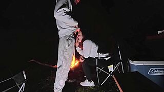 want to bend over for sneaky public doggystyle sex at campsite wife