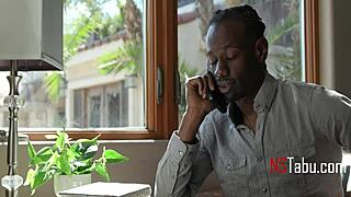 hotwife cheats with sexy natural tits body on husband's right hand man in interracial affair