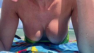 Provocative Italian Milf Artemisia Love Flaunts Big Tits In Micro Bikini At Miami Public Beach Fetish