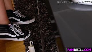 Sexy Blonde Stepsis Melissa May Takes Huge Cock