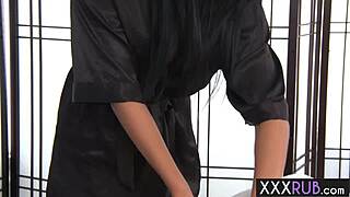 hot european milf victoria blaze gets pussy licked after sensual massage by lesbian sage evans