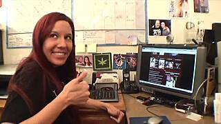 Oh wow, Misty Haze delivers epic footjob action from back in the day!