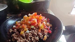 Babysitter Latina Takes Big Cock In Doggystyle Quickie With Stepbrother After Casual Dinner