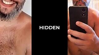 Condom Breaks During Intense Sex Toy Male Cumshot!