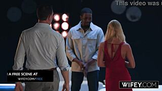 Wifey Tatiana Steele's Blonde Milf Body Craves BBC Fill-Up While Hubby Watches