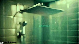 BOLD BRUNETTE QUEEN SHOWERED... DADDY JOINED FOR MOMMY MASSAGE?