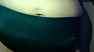 bbw indian mature milf masturbates big tits on video chat