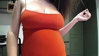 Hey gorgeous milf, massage those big milky tits for me