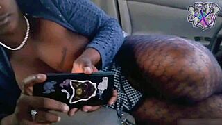 black milf yukisenpai masturbates wet pussy roadside public