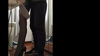 Preview: Sexy Housewife In Miniskirt And Heels Gets Pussy Pounded By Husband