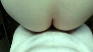 waking up to a milf neighbor's big ass seduction in the bathroom... she made me cum inside during pov sex