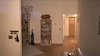 I'm babysitting Mrs Hicks and Melanie Hicks rides my cock wildly in her bedroom