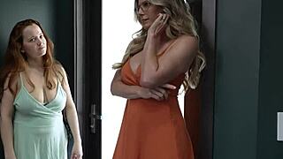 Cory Chase dominates petite stepdaughter Eviee in hardcore lesbian play