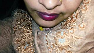 Desi Stepdaughter's Tight Pussy Filled With Cum During Hard Winter Fuck Session Close Up