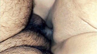 Desi Stepdaughter's Tight Pussy Filled With Cum During Hard Winter Fuck Session Close Up