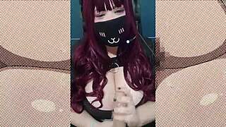 imagine fucking this goth bbw milf's huge natural tits she talks dirty joi instructions