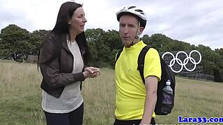 English Milf Doggystyled to Cum in Mouth